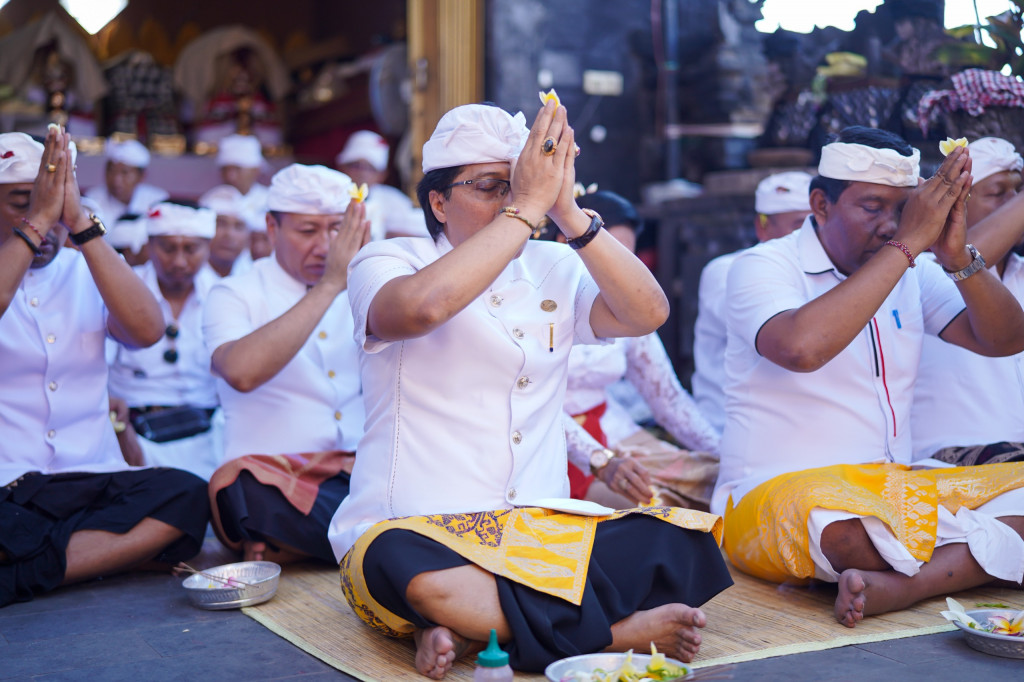 Bupati Giri Prasta Hadiri Karya Pasupati di Pura Pelawatan Barong Bang, Kuta